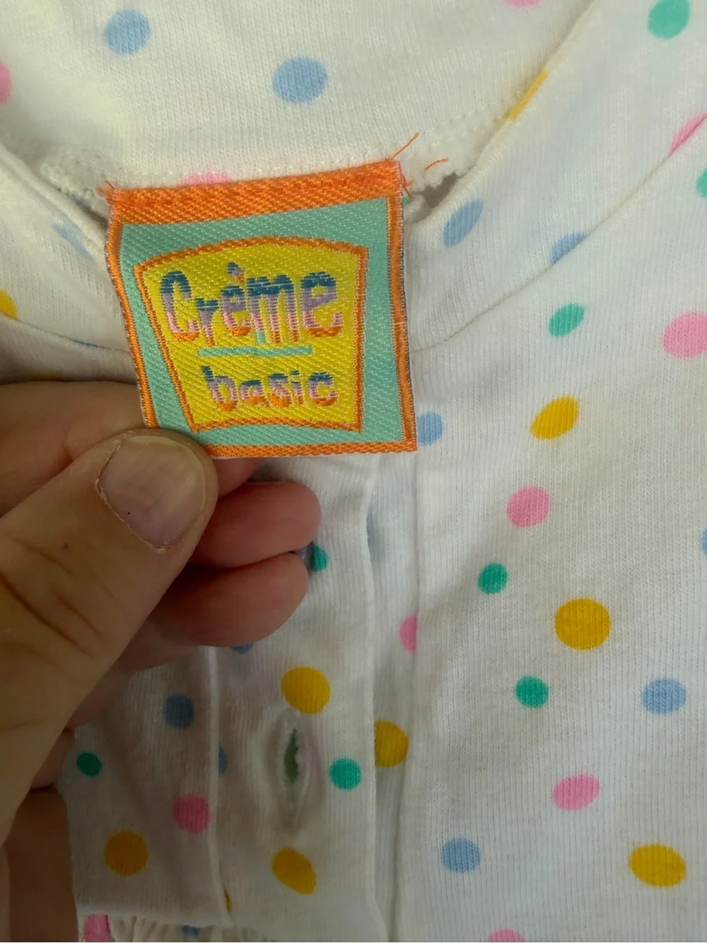 Vintage White Polka Dot Baby One-Piece with Floral Bib - Multicolor